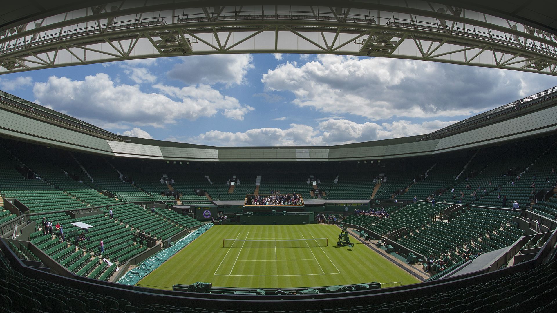 Ground View of Centre Court, Wimbledon Tennis Championships, A.E.L.T.C, London, Britain