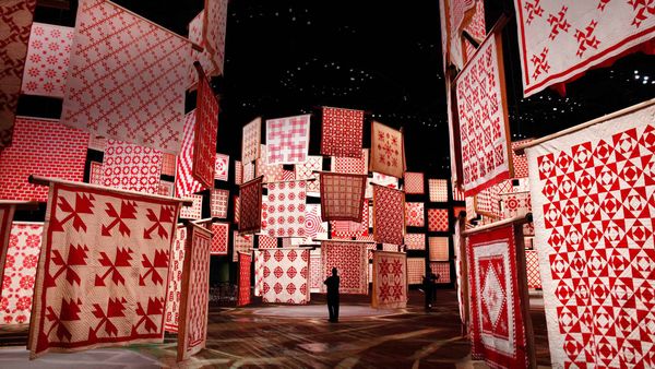 'Infinite Variety: Three Centuries of Red and White Quilts' at the American Folk Art Museum in New York City in 2011, for National Quilting Day