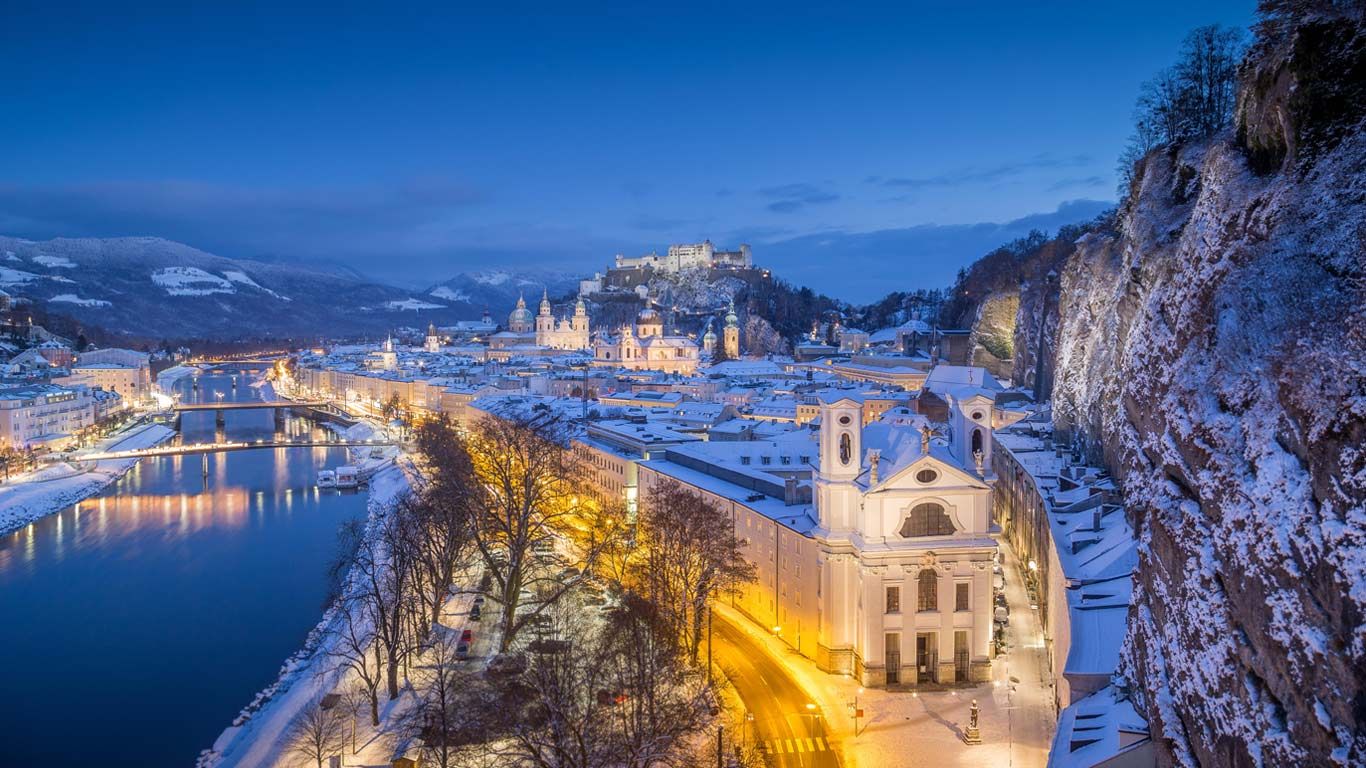 Salzburg, Austria, for the 200th anniversary of the Christmas carol Silent Night