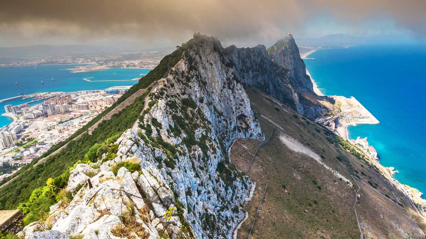 View of the Rock of Gibraltar