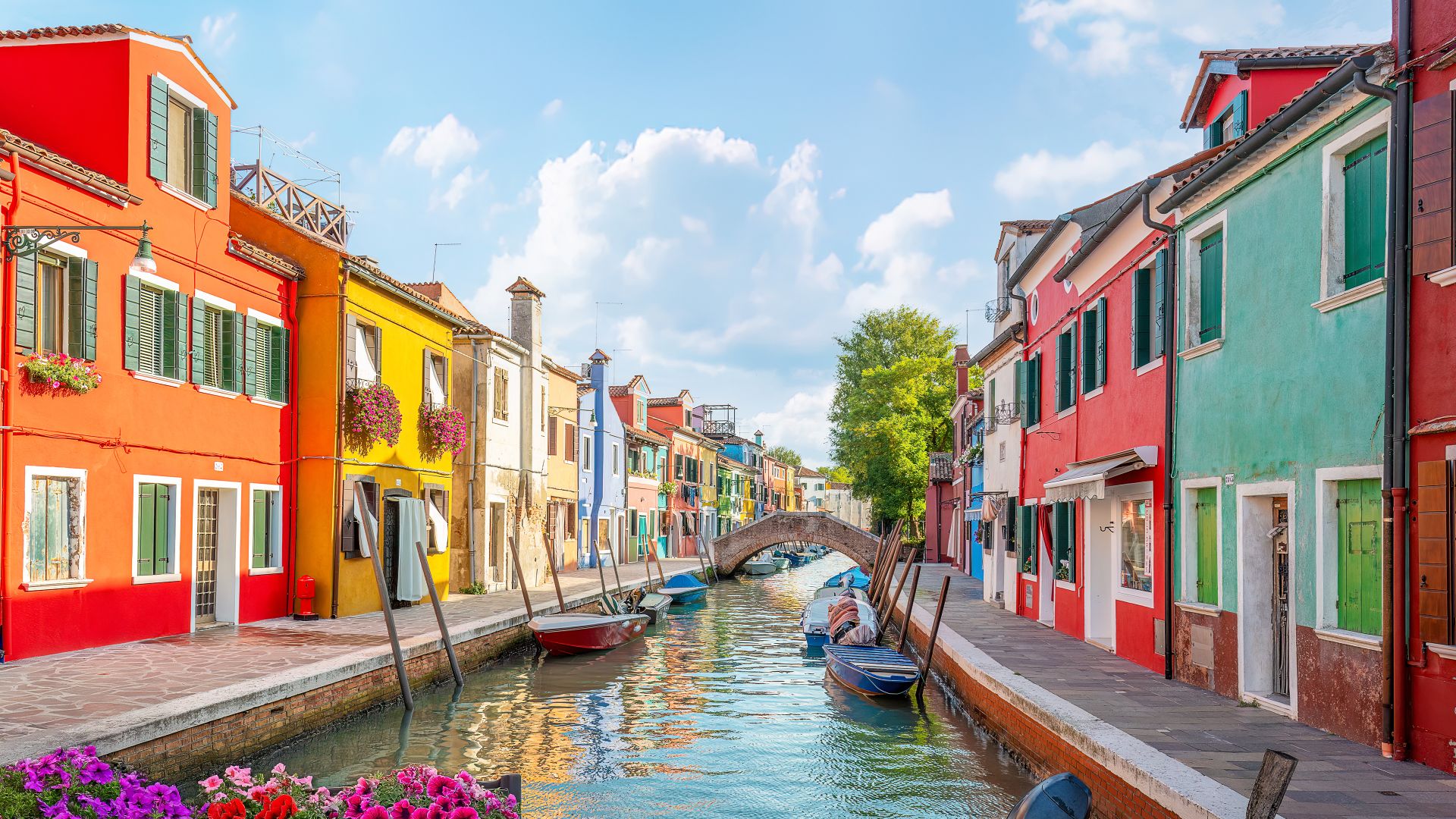 Le case colorate di Burano, Venezia, Veneto, Italia