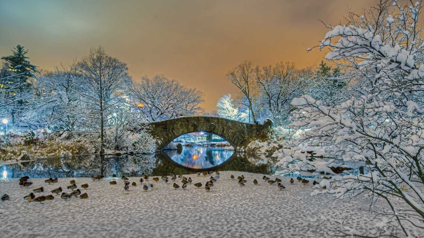 Gapstow Bridge in Central Park, New York City