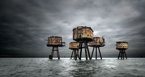 Maunsell Forts in the Thames Estuary (© Howard Kingsnorth/Corbis) &copy; (Bing United Kingdom)