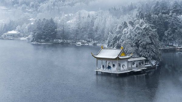 庐山冬季美景，中国江西省