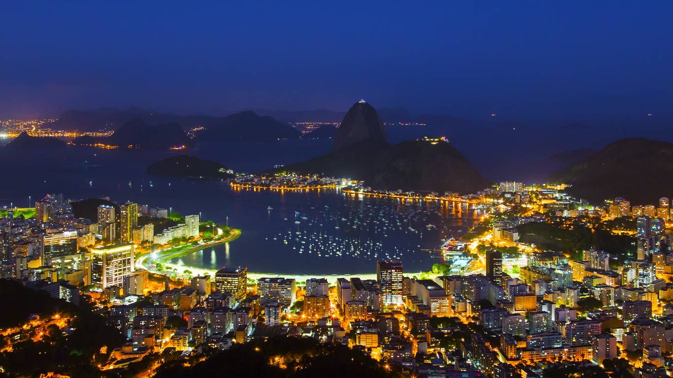 Sugar Loaf Mountain and Guanabara Bay, Rio de Janeiro, Brazil
