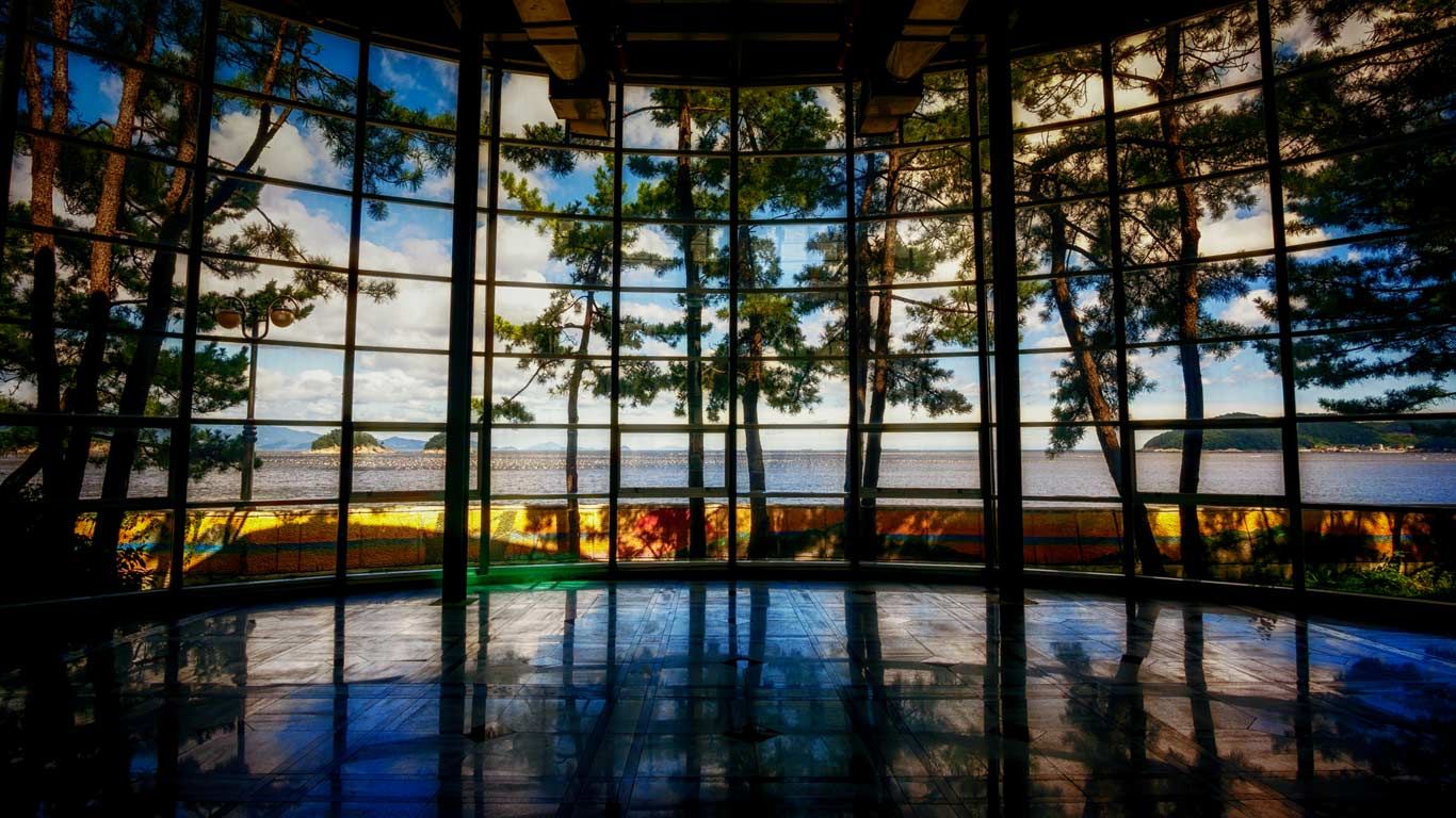 Musulmok Beach from the Maritime & Fisheries Science Museum in Yeosu, South Korea