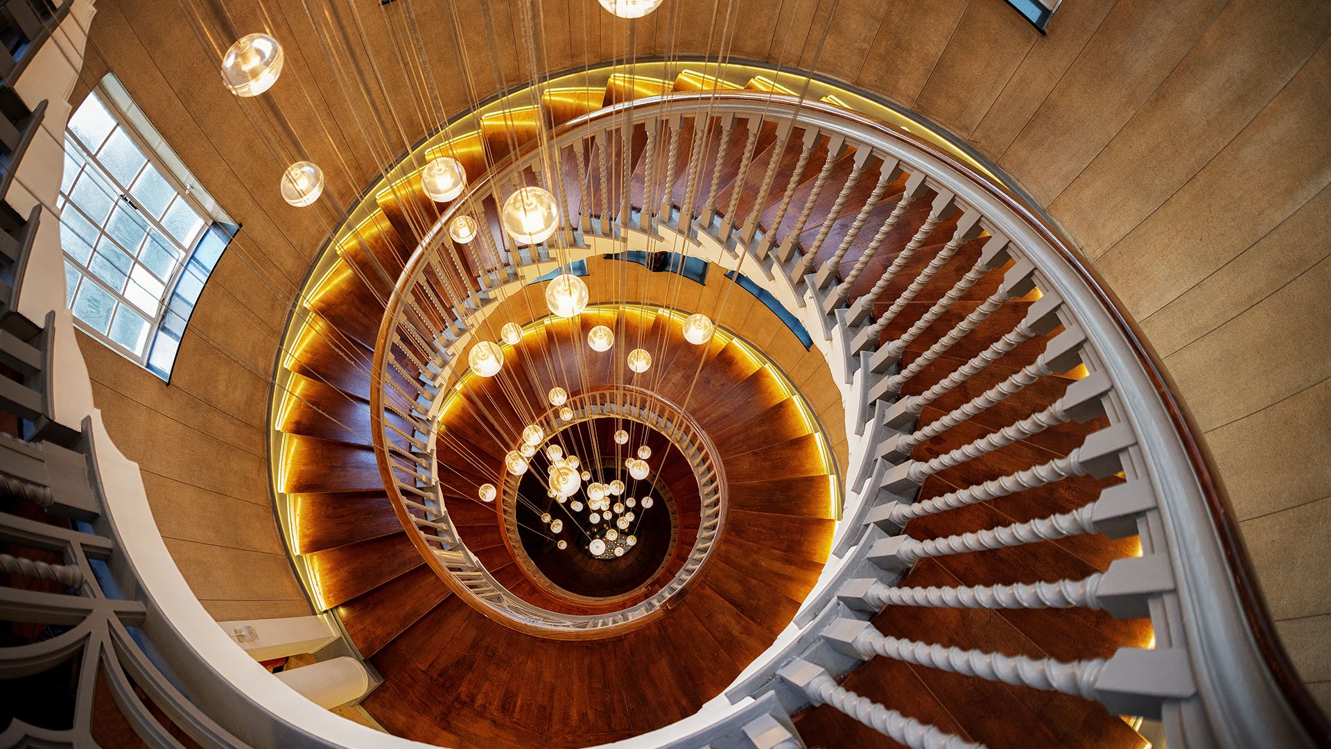 Cecil Brewer Staircase, the Heal's Building, London, England
