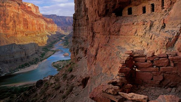 The Nankoweap Granaries of the Grand Canyon in Arizona