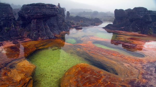 Hot springs on Mount Roraima, Venezuela
