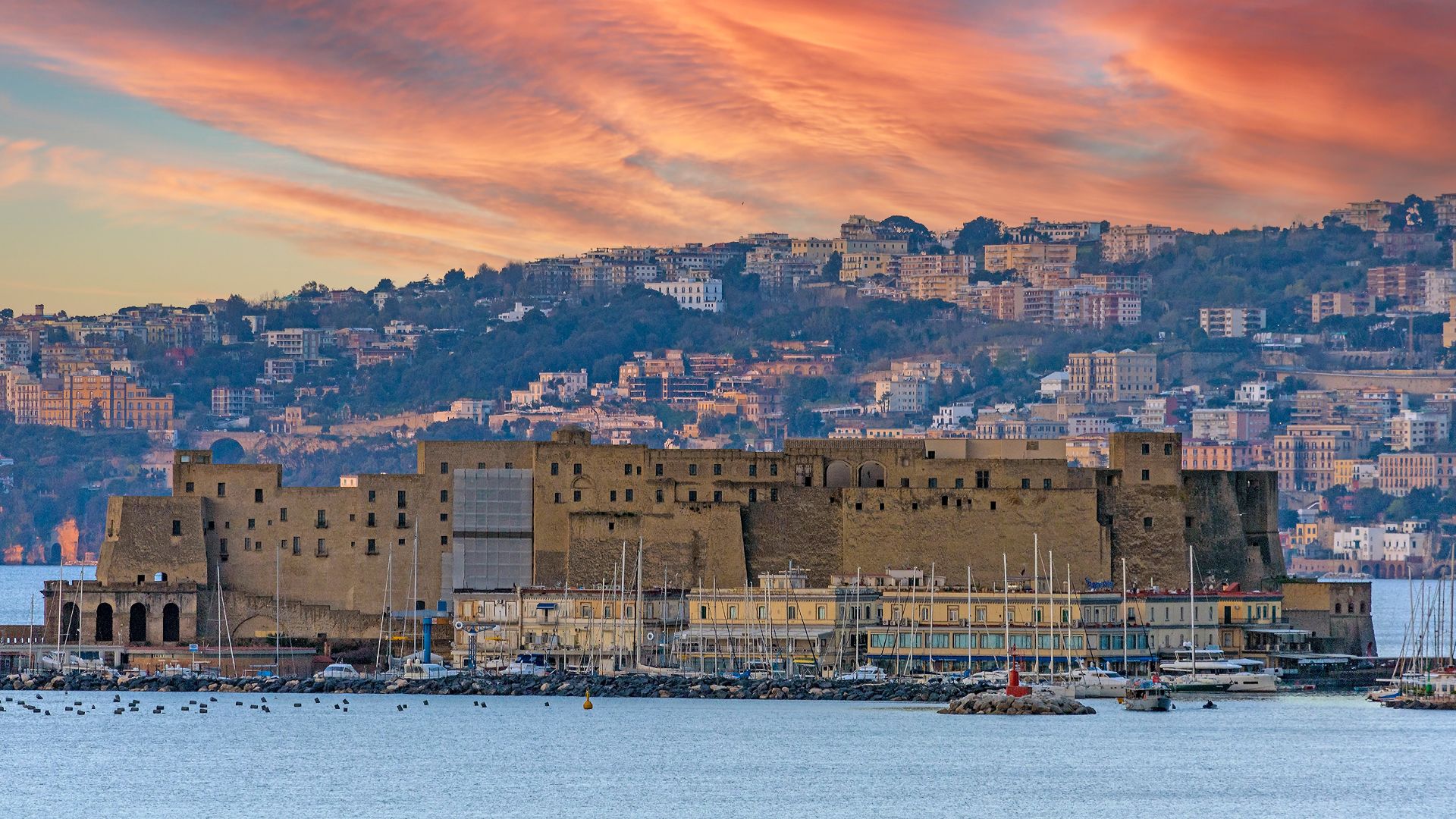 Castel dell’Ovo, Baia di Napoli, Napoli, Campania