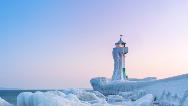 Sassnitz lighthouse on Rügen island, Germany