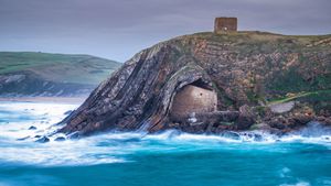 Santa Justa hermitage and chapel, Cantabria, Spain (© Luis Miguel Martin/Getty Images)(Bing Australia)