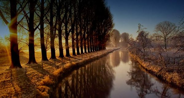 Niers river near Wachtendonk in Germany
