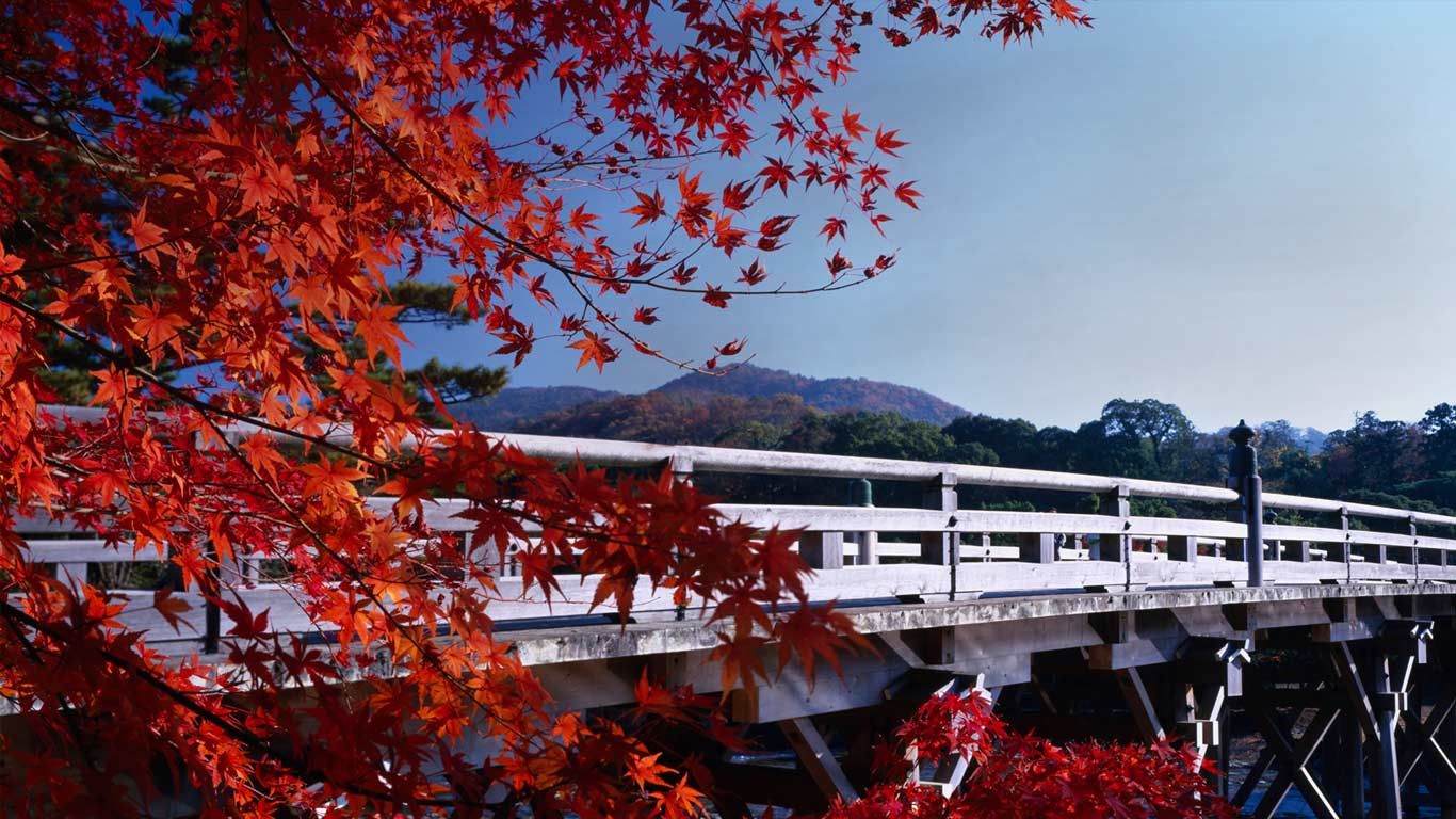 ｢秋の宇治橋｣三重県, 伊勢神宮