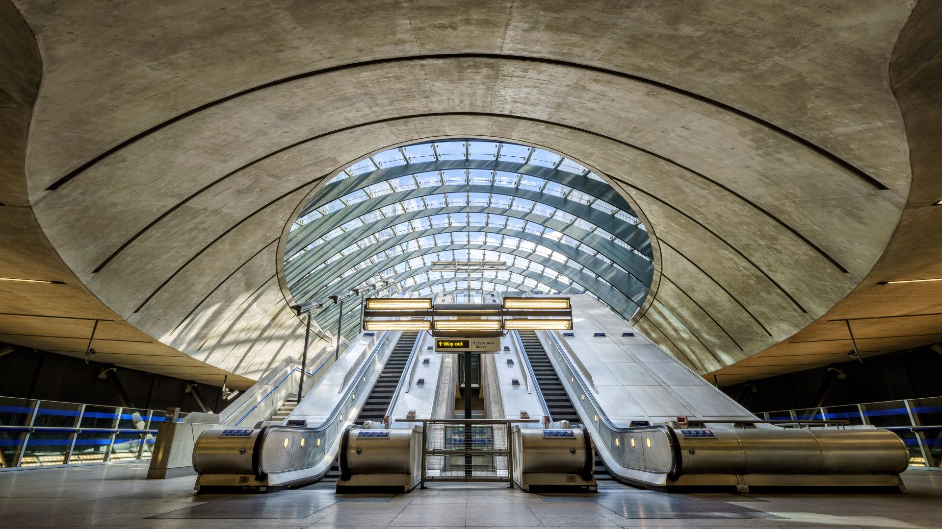 Canary Wharf underground station, London