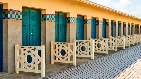 Cabines de plage à Deauville, France