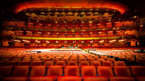 Interior of Radio City Music Hall in New York City, New York