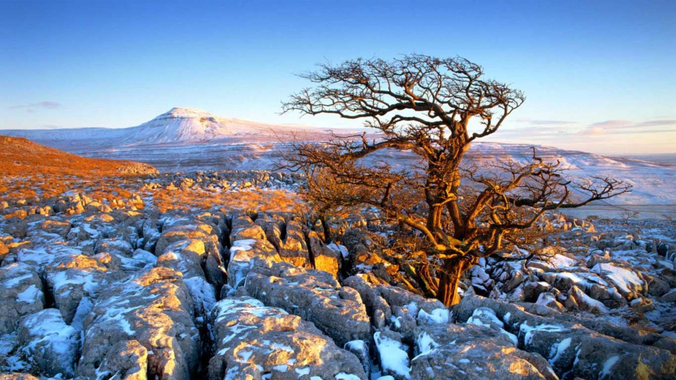 Landscape from Twistleton Scars, Ingleborough, Yorkshire