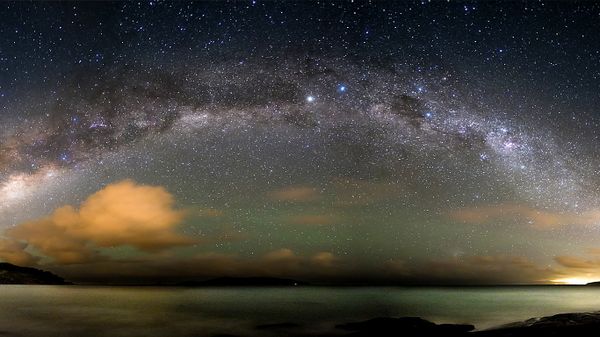 The Milky Way over the Atlantic Ocean