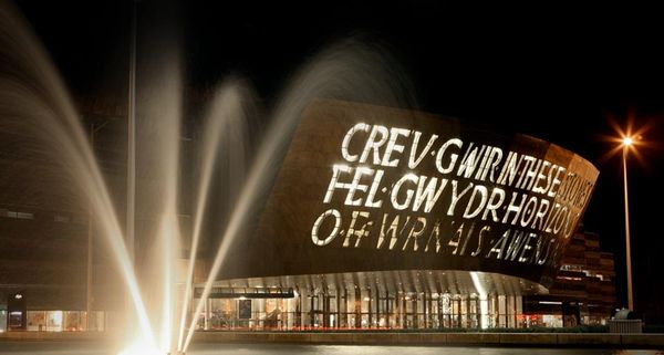 The Wales Millennium Centre in Cardiff, Wales