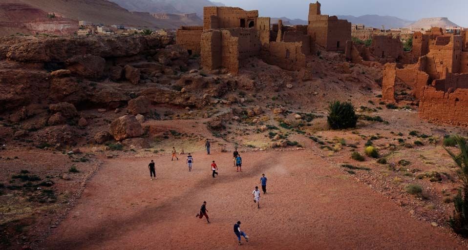 Soccer game in Morocco