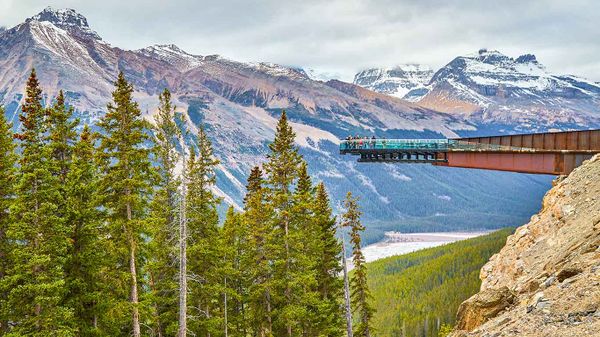 Glacier Skywalk on the Ice Fields Parkway, Jasper, Alta.
