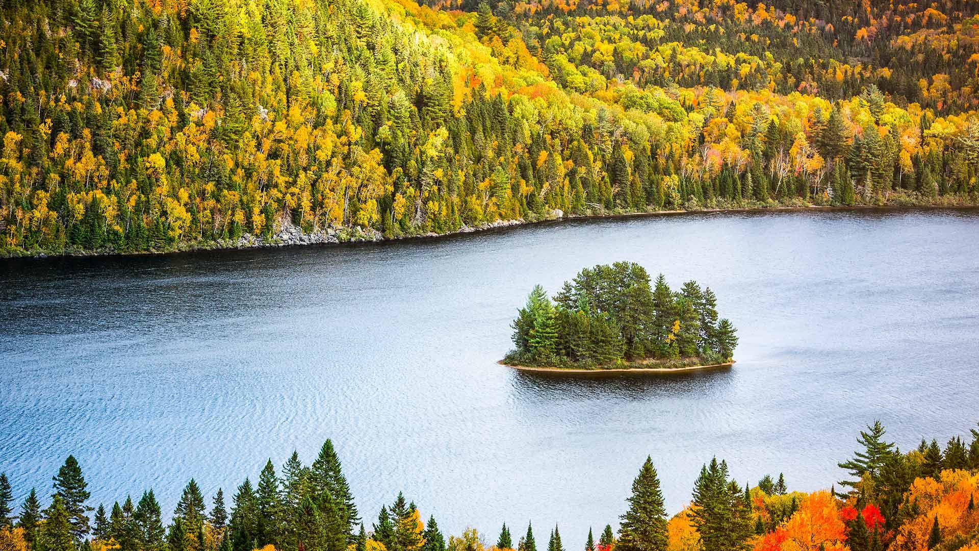 The Wapizagonke Lake in La Mauricie National Park, Quebec