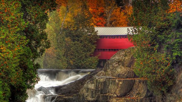 Pont Rouge, Sainte-Agathe-de-Lotbinière, Quebec, Canada