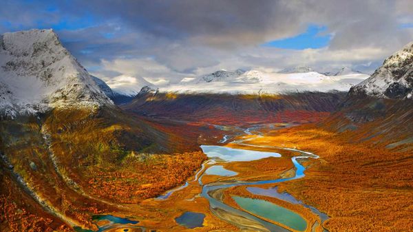 The Rapa Valley in Sarek National Park, Sweden