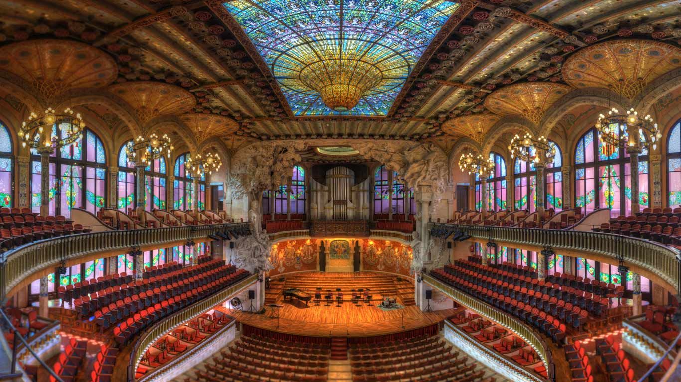 Palau de la Música Catalana in Barcelona, Spain