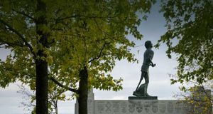 The Terry Fox memorial statue near Thunder Bay, Ontario, Canada -- Henry Gerogi/Photolibrary &copy; (Bing Canada)