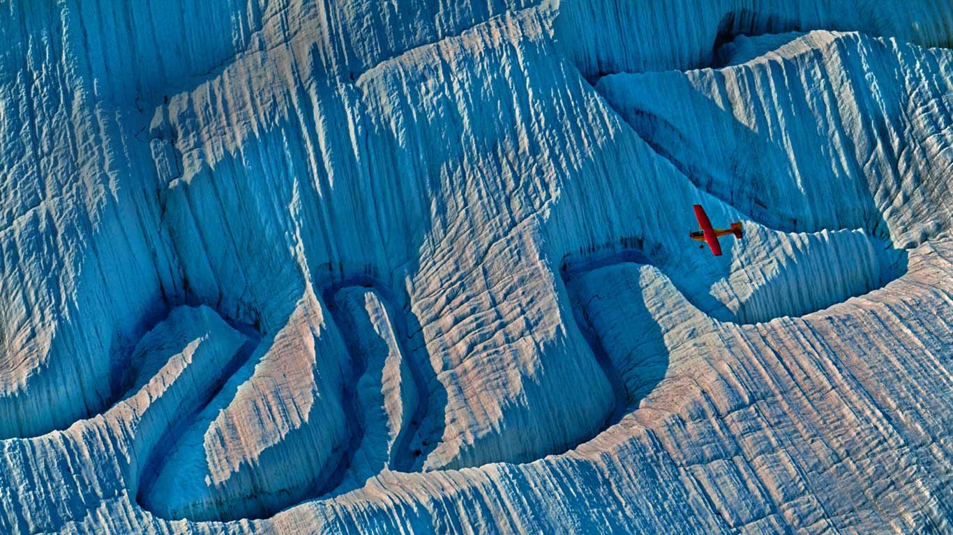 A glacier in Wrangell-St. Elias National Park and Preserve, Alaska