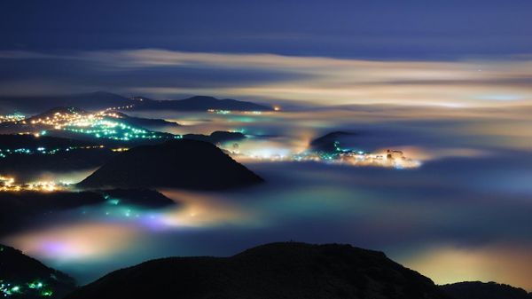 Taipei, Taiwan, as seen from Yangmingshan Nature Park