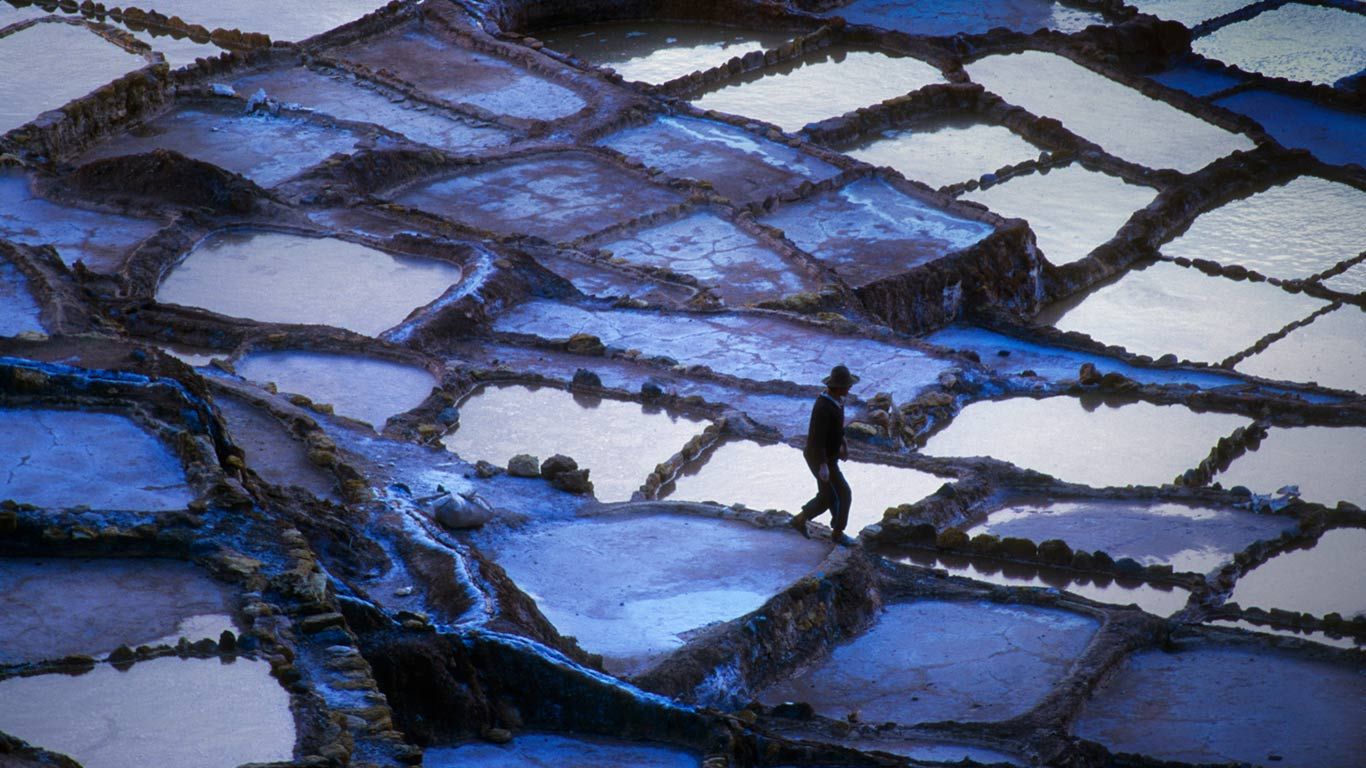 Salineras de Maras, Sacred Valley, near Cuzco, Peru