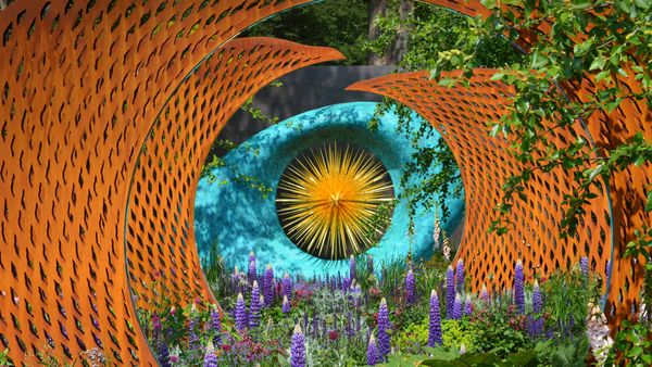 A garden exhibit at the 2018 RHS Chelsea Flower Show