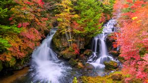 竜頭の滝, 栃木県 日光市 (© kecl/Getty images)(Bing Japan)