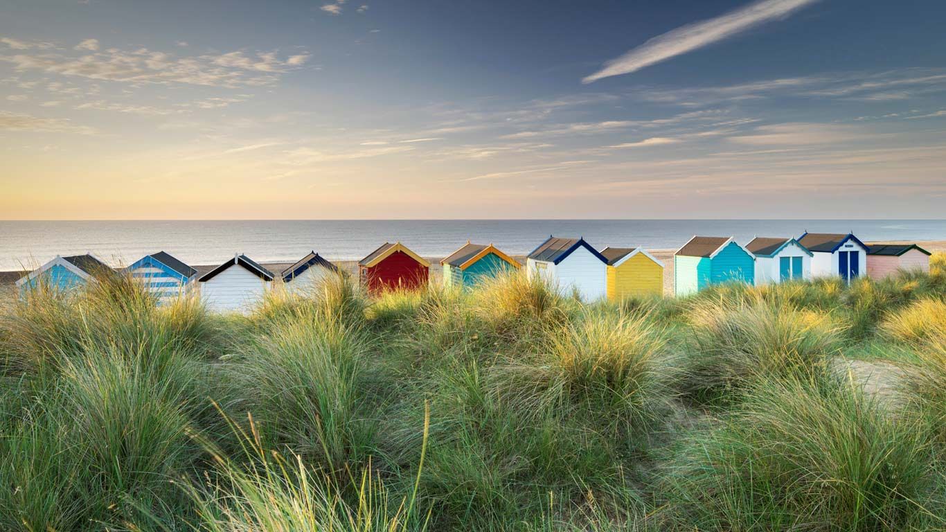 Beach huts in Southwold, Suffolk
