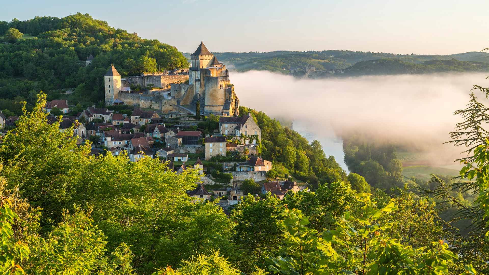 Chateau de Castelnaud in Perigord, France