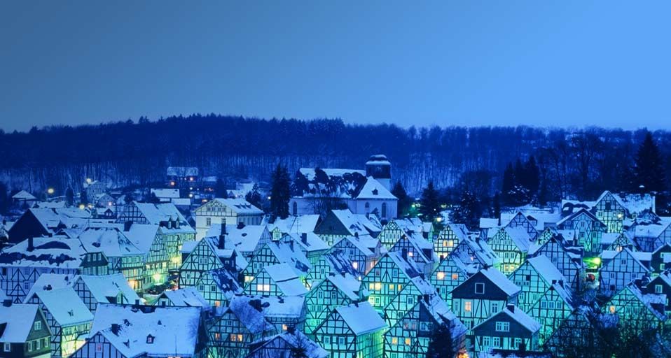 The Alter Flecken neighborhood of Freudenberg, Germany