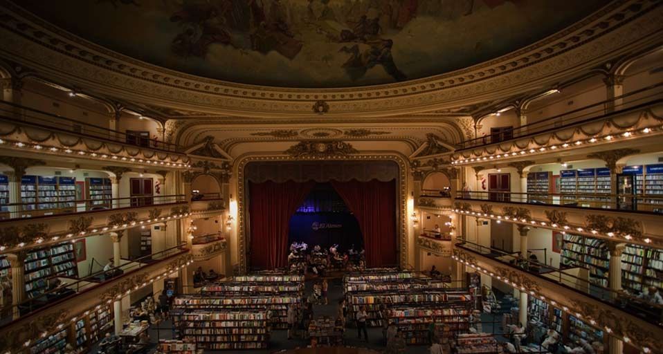 Die Buchhandlung El Ateneo in Buenos Aires, Argentinien