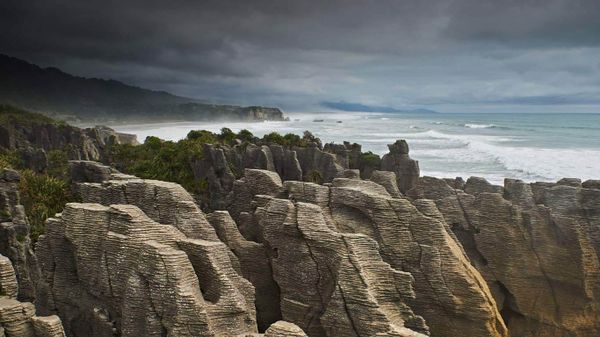 The Pancake Rocks on New Zealand’s South Island