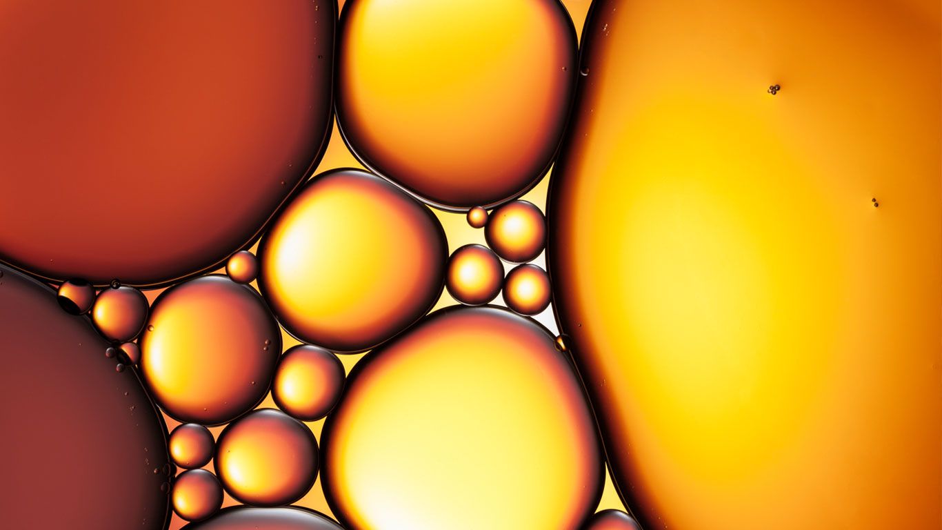 Oil and water abstract symbolizing the sacred oil of Hanukkah tradition
