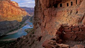 The Nankoweap Granaries of the Grand Canyon in Arizona (© Jack Dykinga/Minden Pictures)(Bing United States)