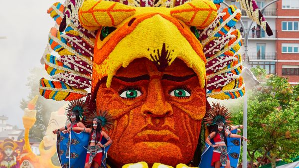 Fiesta de la Batalla de las flores, Laredo, Cantabria, España
