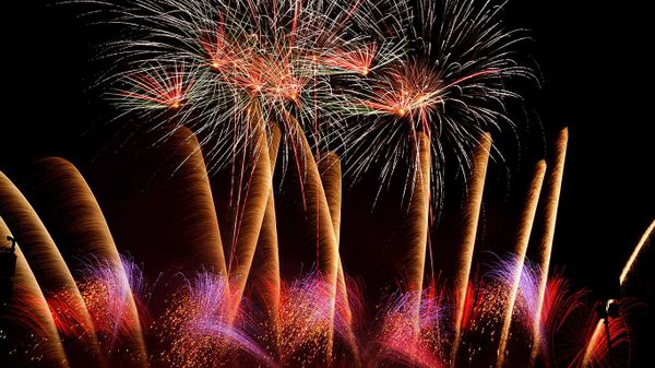 Fireworks show, Québec City, Canada