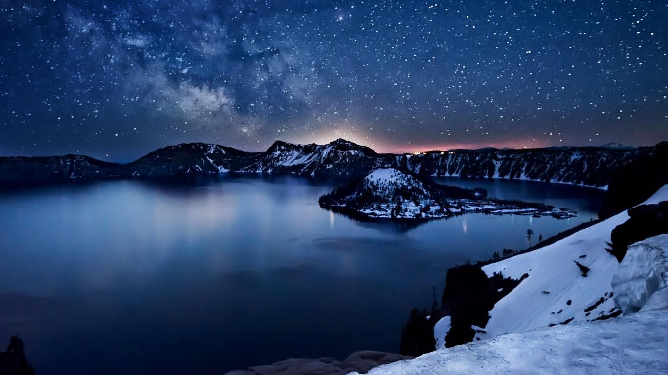 Milky Way above Crater Lake, Oregon