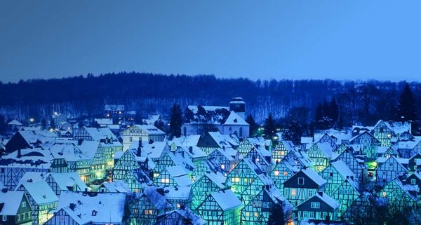 The Alter Flecken neighborhood of Freudenberg, Germany