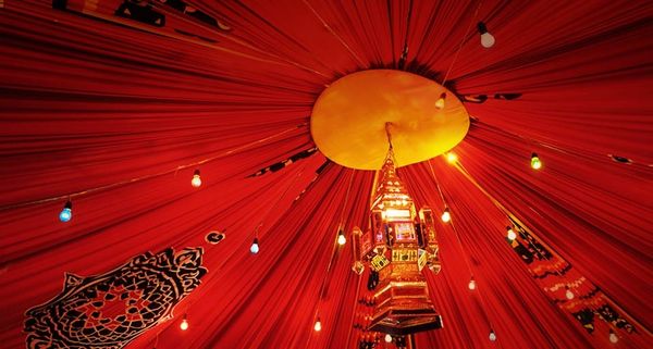 Decorations at a hotel in Cairo, Egypt