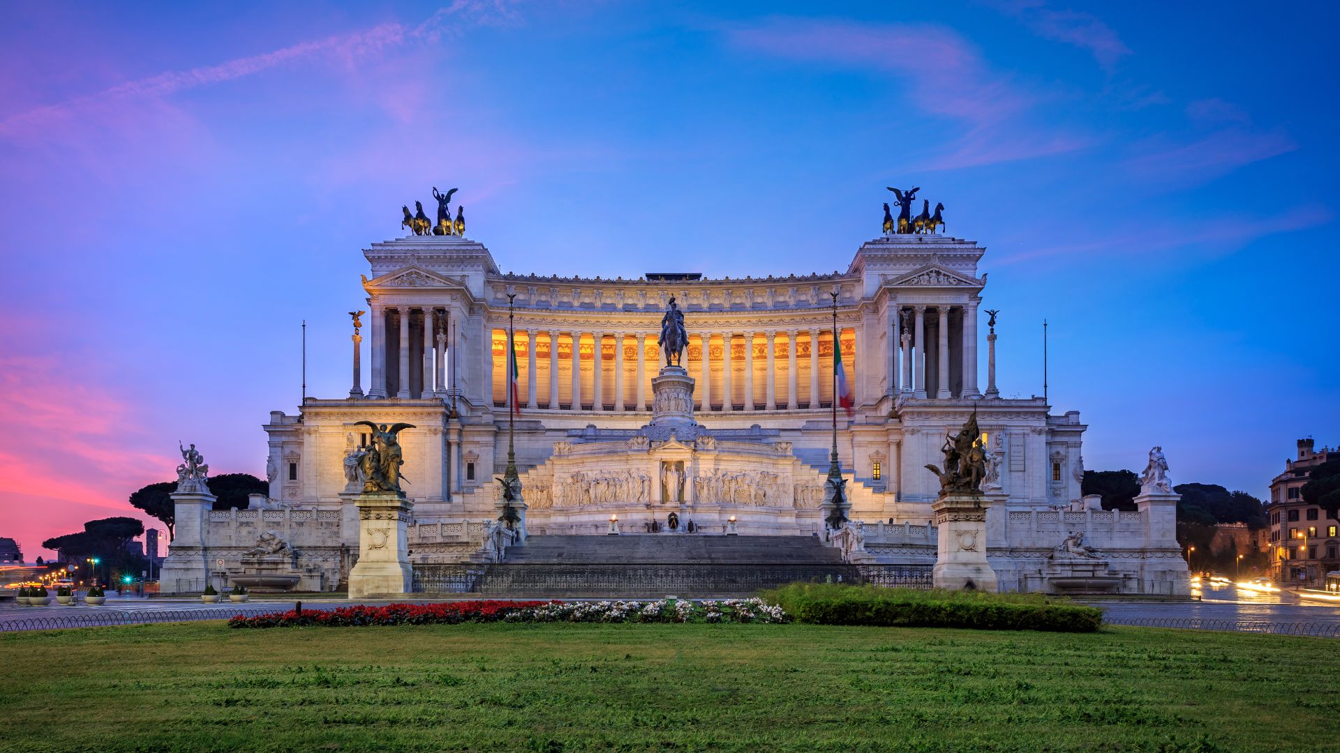 Altare della Patria, Monumento nazionale a Vittorio Emanuele II, Lazio, Roma, Italia