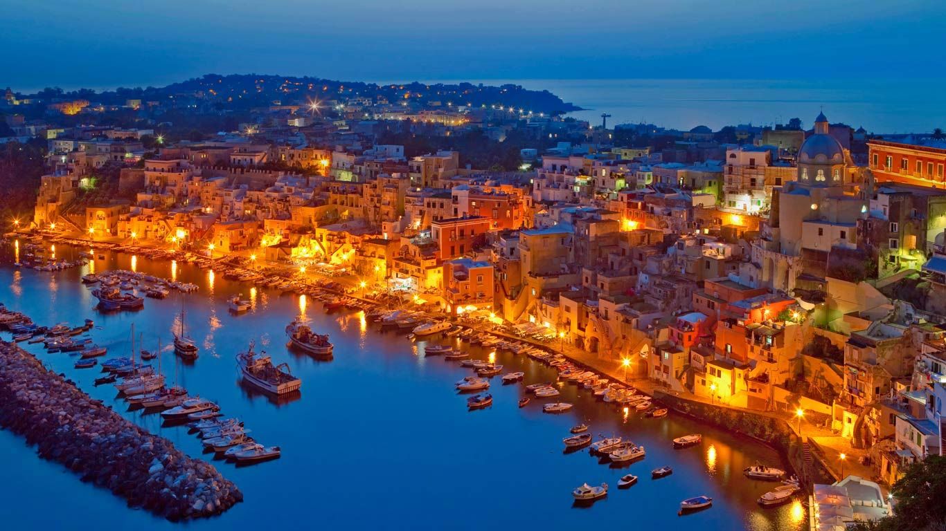 Procida in the Bay of Naples, Italy